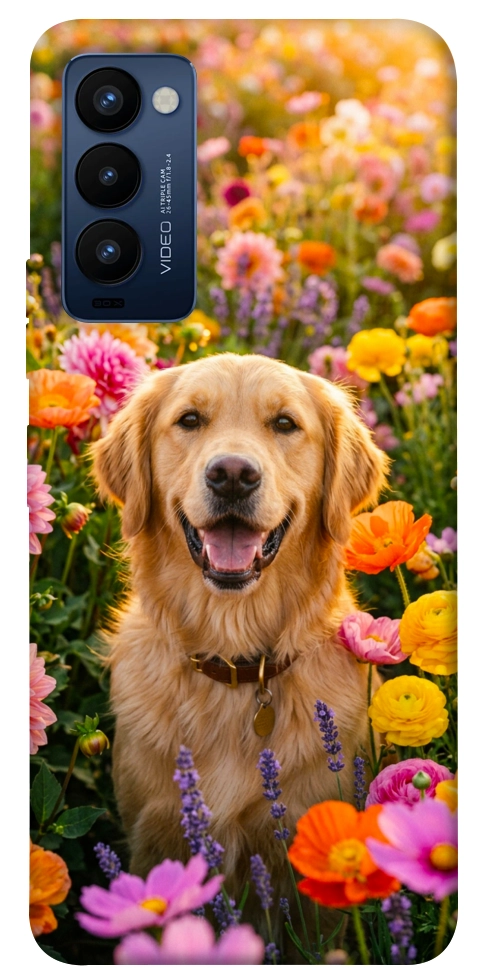 Чохол Flowery labrador для TECNO Camon 18