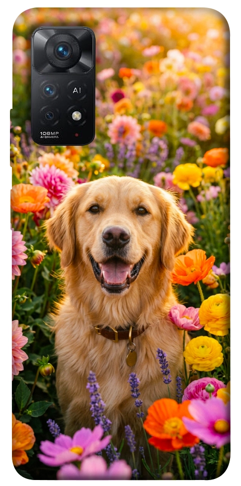 Чехол Flowery labrador для Xiaomi Redmi Note 11 Pro 5G