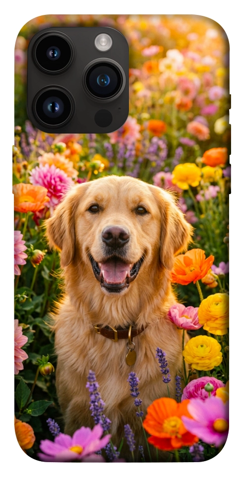 Чехол Flowery labrador для iPhone 14 Pro Max
