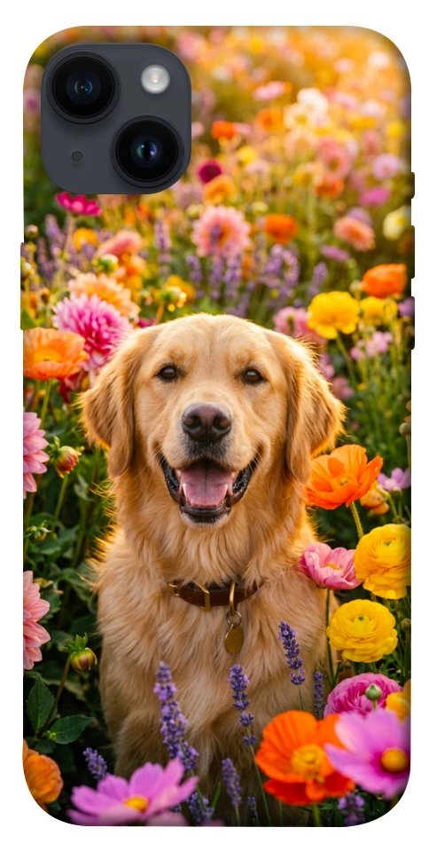 Чехол Flowery labrador для iPhone 14 Plus
