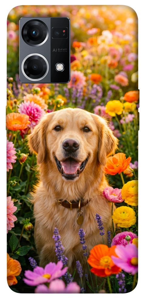 Чохол Flowery labrador для Oppo Reno 7 4G