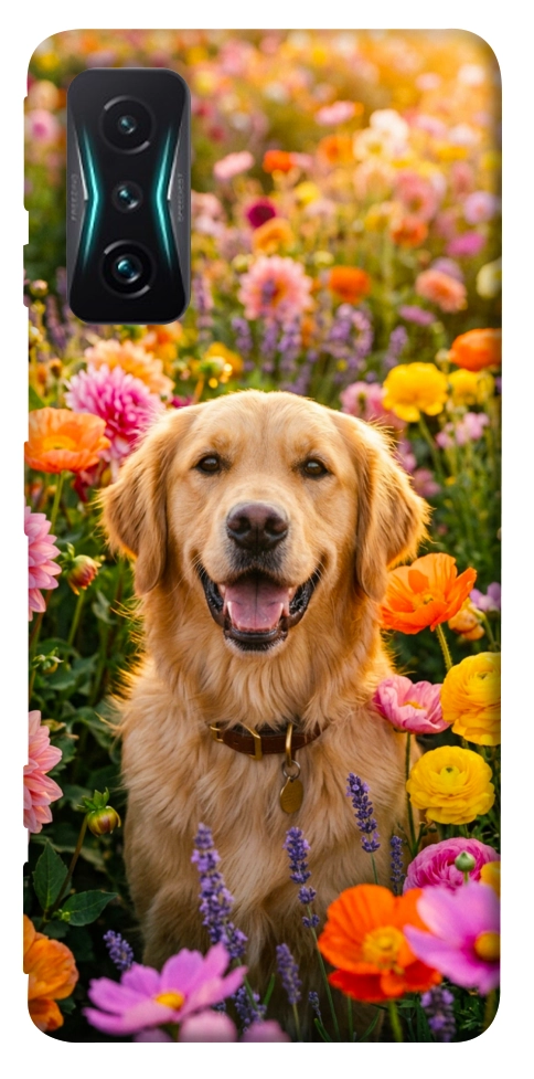 Чехол Flowery labrador для Xiaomi Redmi K50 Gaming