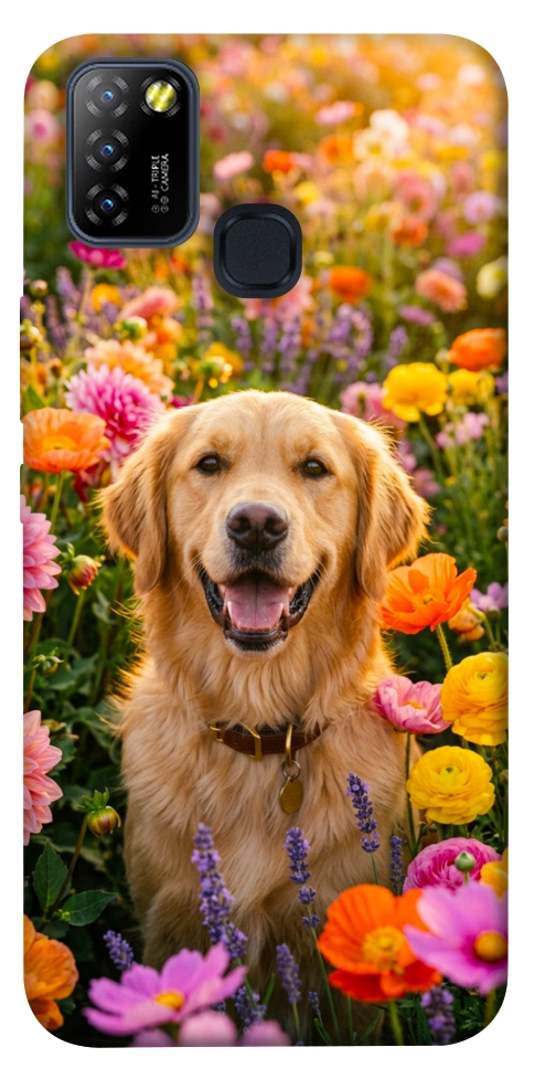 Чехол Flowery labrador для Infinix Hot 10 Lite