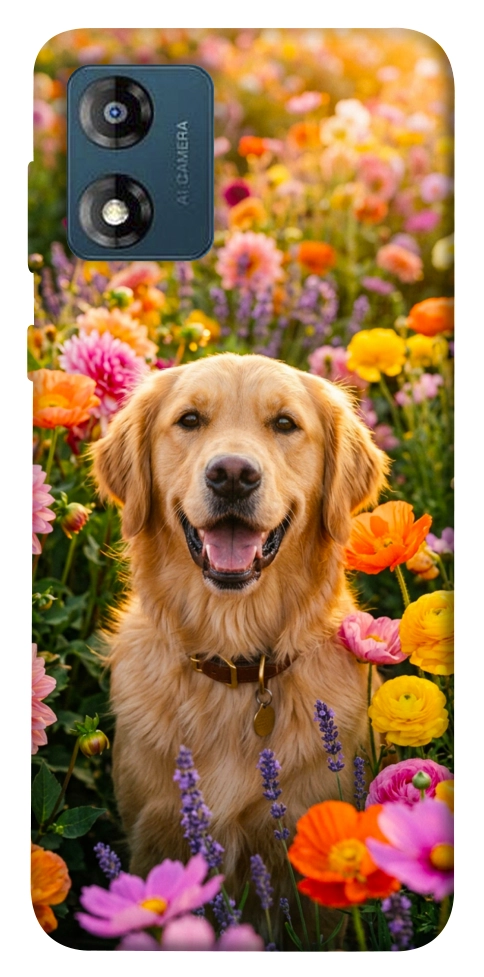 Чехол Flowery labrador для Motorola Moto E13