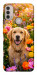 Чехол Flowery labrador для Motorola Moto E40