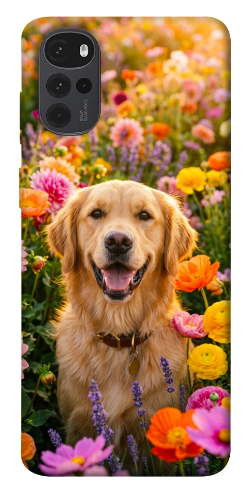 Чохол Flowery labrador для Motorola Moto G22