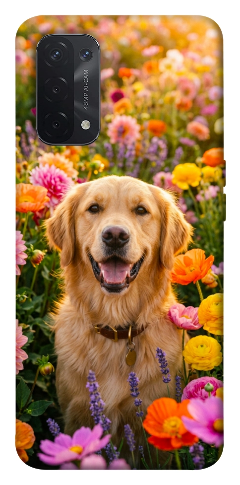 Чохол Flowery labrador для Oppo A74 5G
