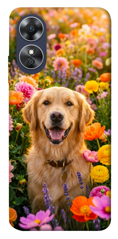 Чехол Flowery labrador для Oppo A17