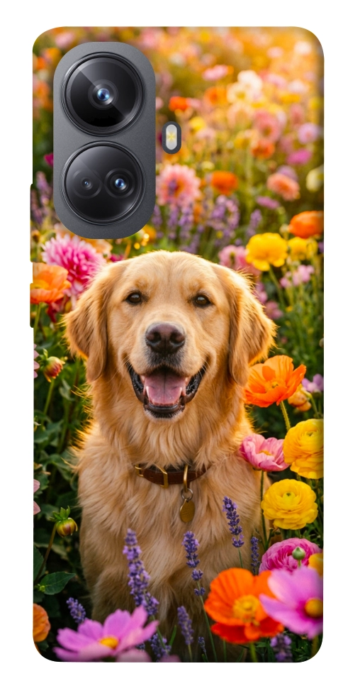 Чехол Flowery labrador для Realme 10 Pro+