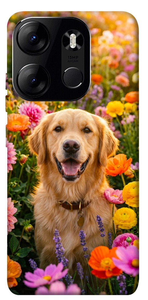 Чохол Flowery labrador для Tecno Spark Go 2023