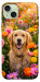 Чехол Flowery labrador для iPhone 15 Plus