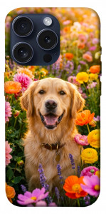 Чехол Flowery labrador для iPhone 15 Pro