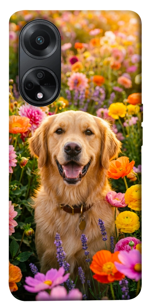 Чехол Flowery labrador для Oppo A58 4G