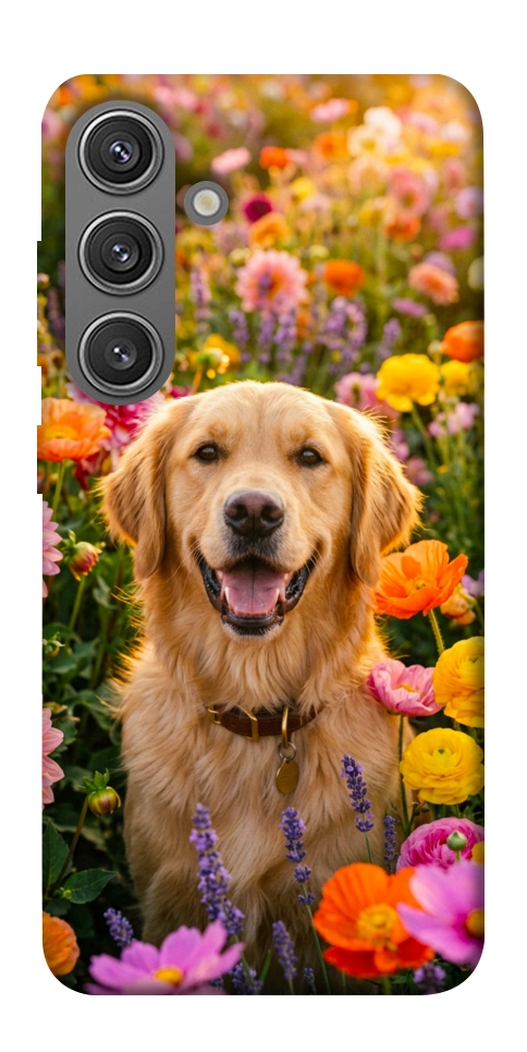 Чехол Flowery labrador для Galaxy S24