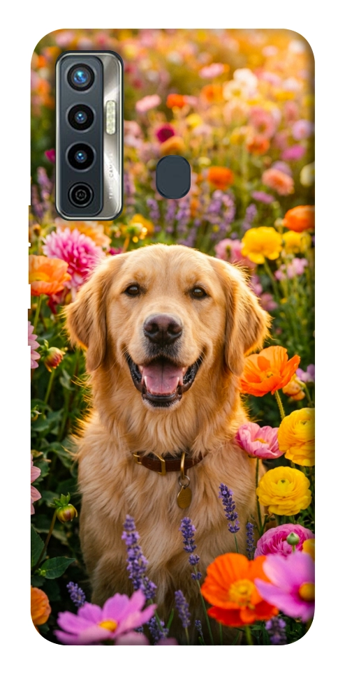 Чохол Flowery labrador для TECNO Camon 17
