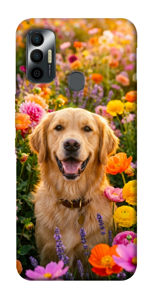 Чехол Flowery labrador для TECNO Spark 7