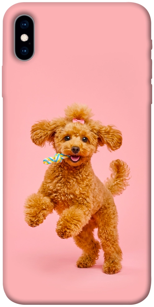 Чехол Happy poodle для iPhone XS