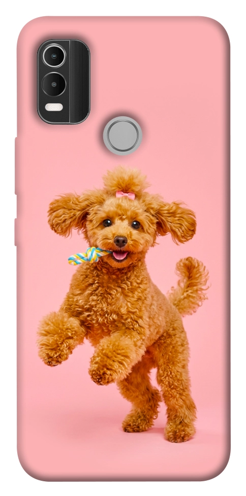 Чохол Happy poodle для Nokia C21 Plus