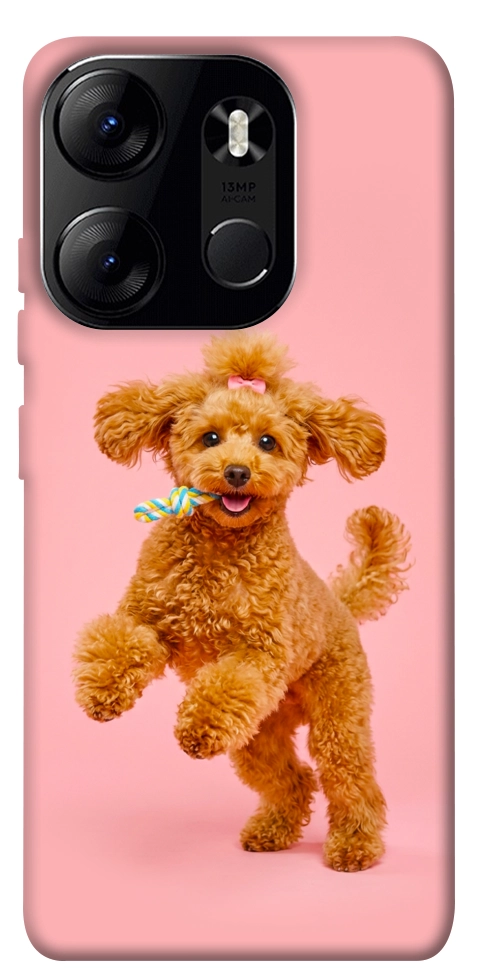 Чохол Happy poodle для Tecno Spark Go 2023