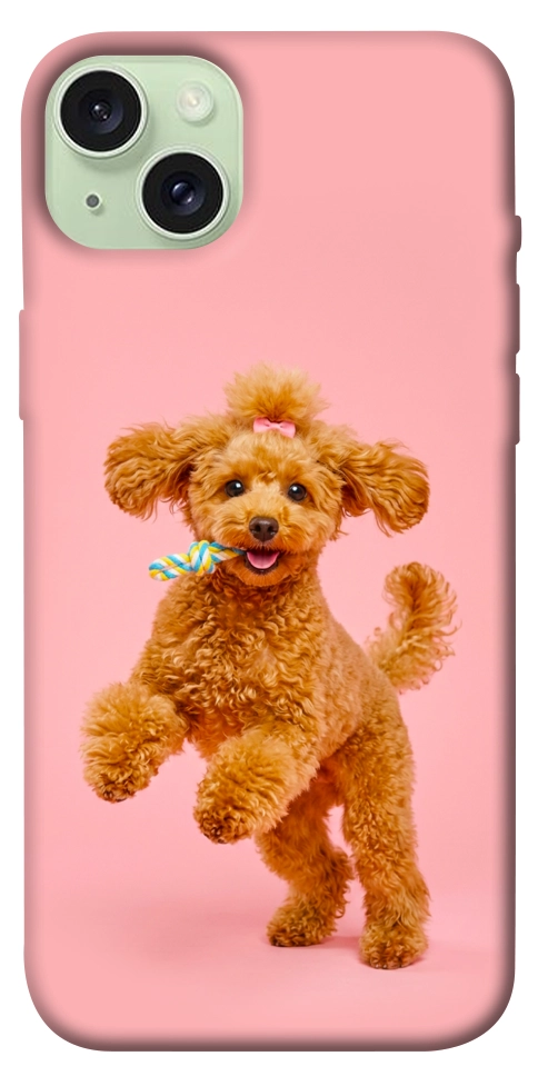 Чехол Happy poodle для iPhone 15 Plus