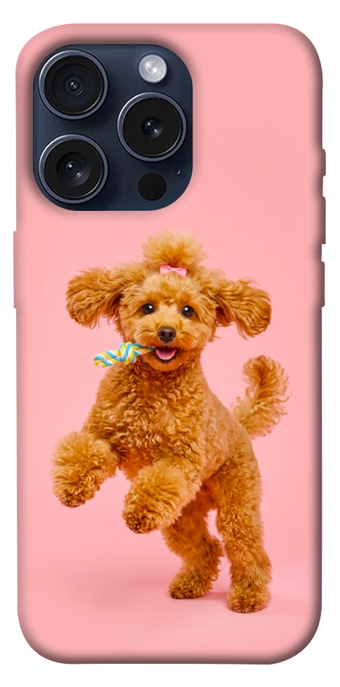 Чехол Happy poodle для iPhone 15 Pro