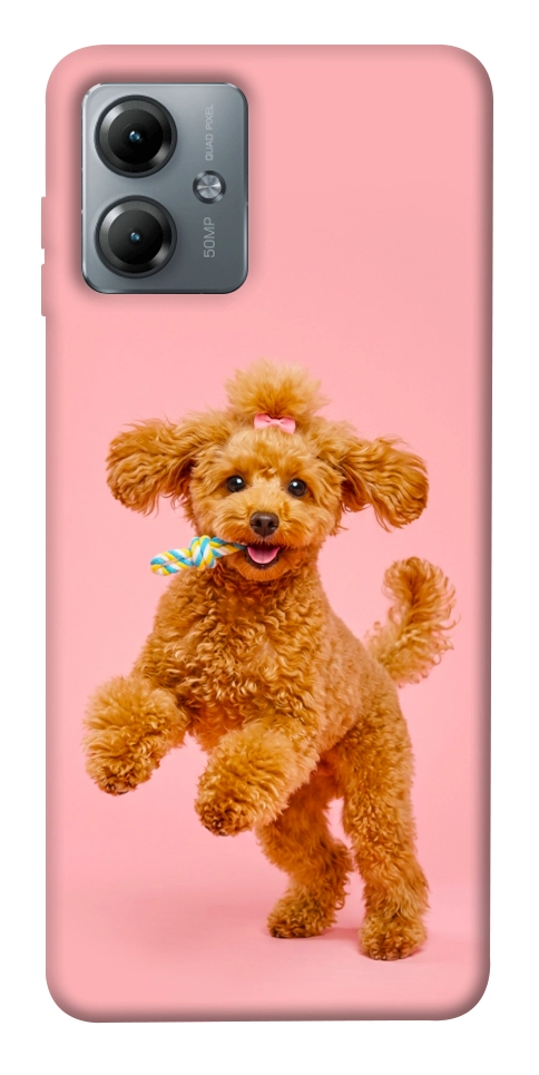 Чехол Happy poodle для Motorola Moto G14