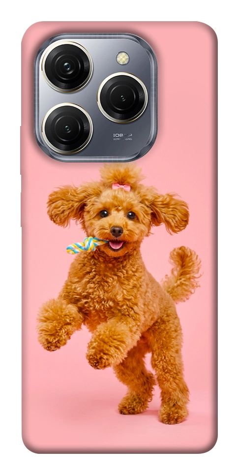 Чохол Happy poodle для TECNO Spark 20 Pro