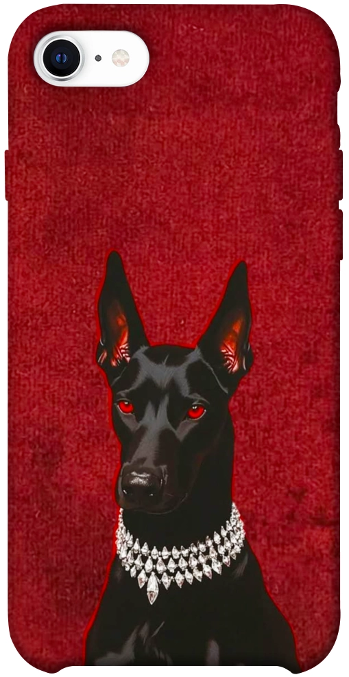 Чехол Premium doberman для iPhone SE (2020)