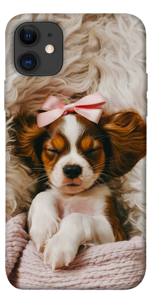 Чехол Sleepy spaniel для iPhone 11