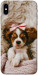 Чохол Sleepy spaniel для iPhone X