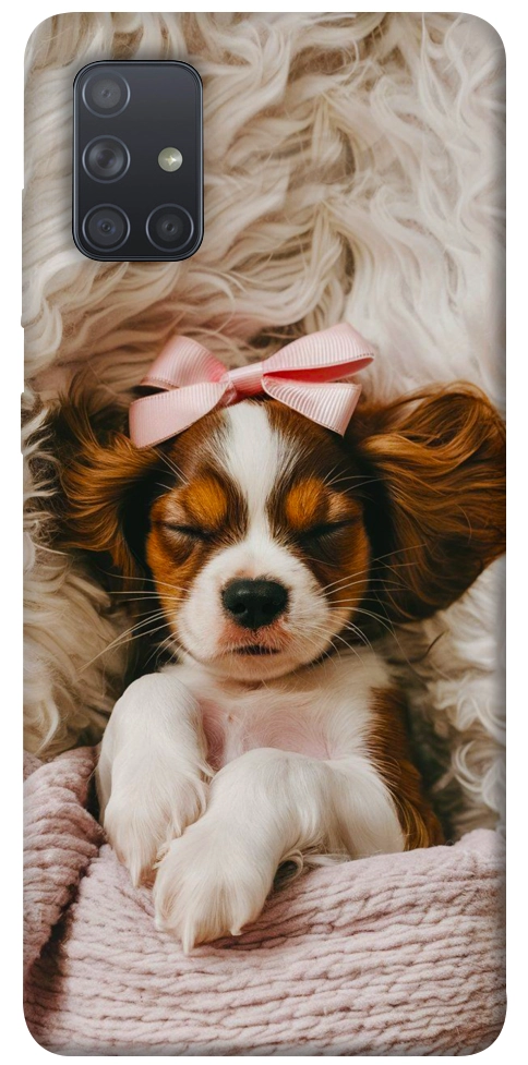Чехол Sleepy spaniel для Galaxy A71 (2020)