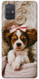 Чехол Sleepy spaniel для Galaxy A71 (2020)