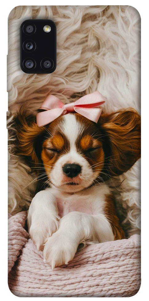 Чехол Sleepy spaniel для Galaxy A31 (2020)