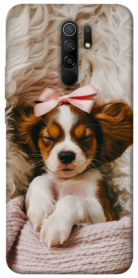 Чехол Sleepy spaniel для Xiaomi Redmi 9
