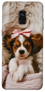 Чехол Sleepy spaniel для Galaxy A8 (2018)