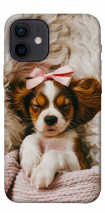 Чехол Sleepy spaniel для iPhone 12 mini