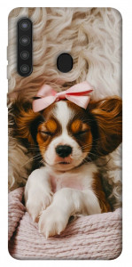 Чехол Sleepy spaniel для Galaxy A21