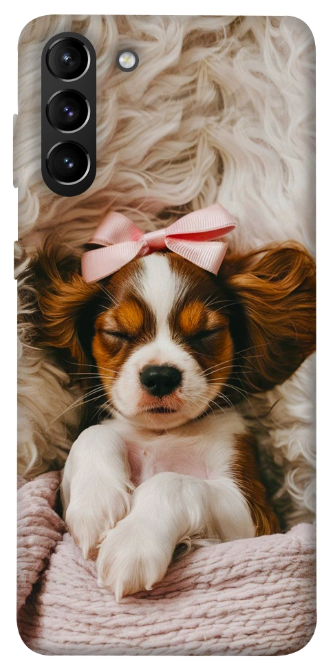 Чохол Sleepy spaniel для Galaxy S21+