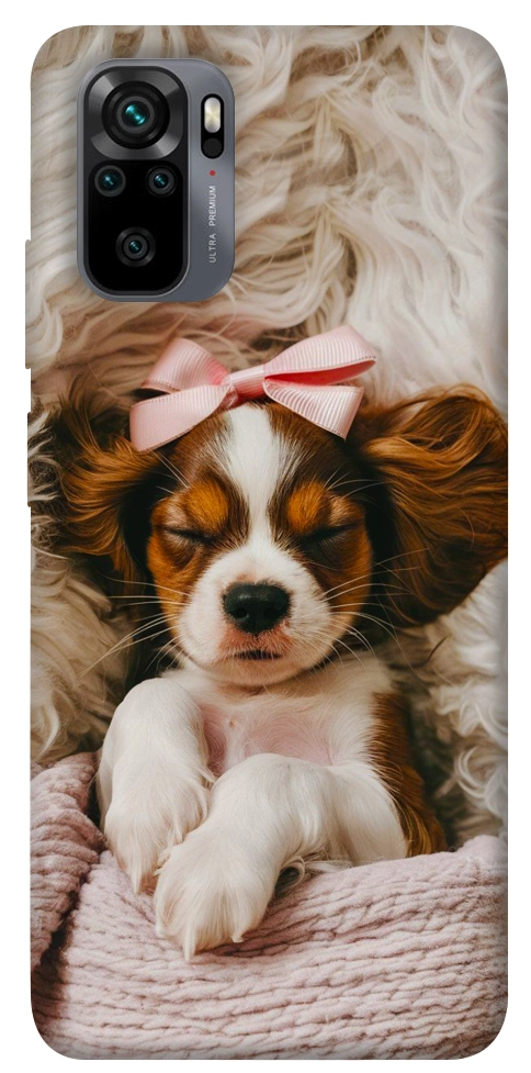 Чохол Sleepy spaniel для Xiaomi Redmi Note 10