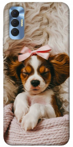 Чохол Sleepy spaniel для TECNO Spark 8P
