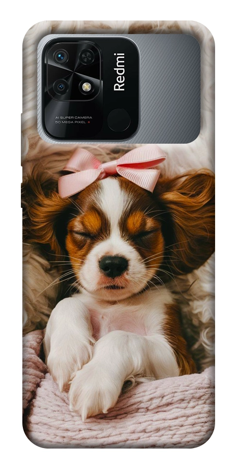 Чехол Sleepy spaniel для Xiaomi Redmi 10C