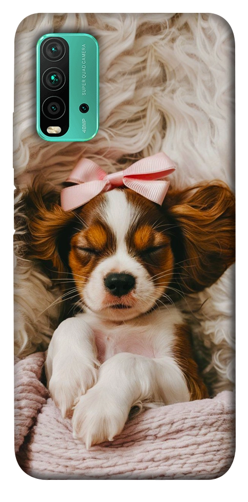 Чохол Sleepy spaniel для Xiaomi Redmi Note 9 4G