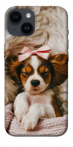 Чехол Sleepy spaniel для iPhone 14