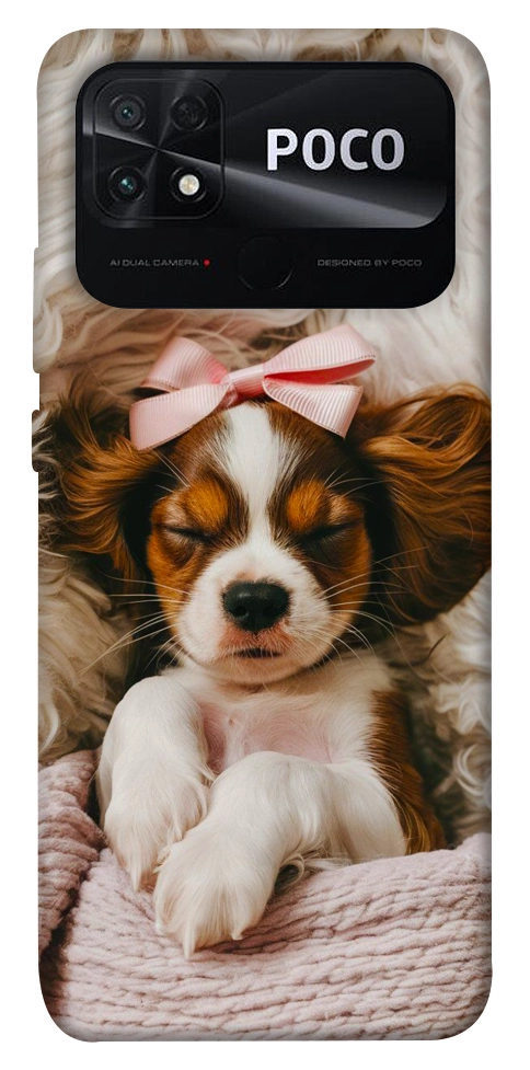 Чехол Sleepy spaniel для Xiaomi Poco C40