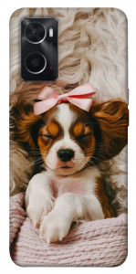 Чехол Sleepy spaniel для Oppo A76 4G