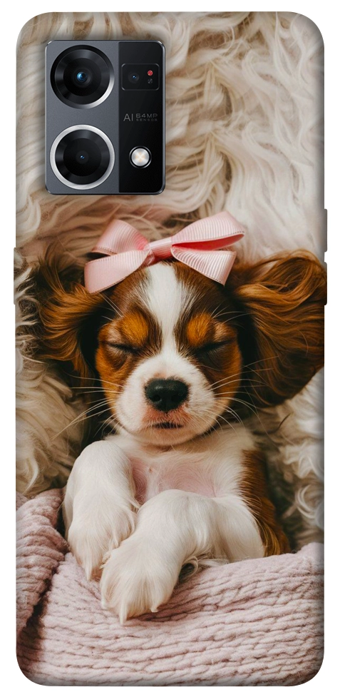 Чохол Sleepy spaniel для Oppo Reno 7 4G