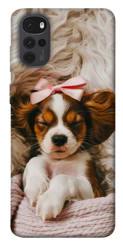 Чохол Sleepy spaniel для Motorola Moto G22