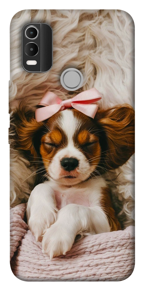 Чохол Sleepy spaniel для Nokia C21 Plus