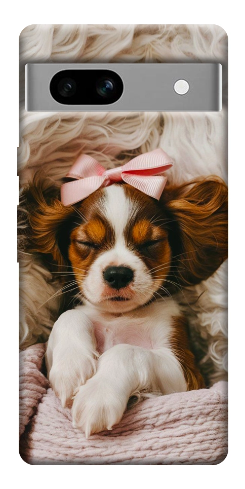 Чехол Sleepy spaniel для Google Pixel 7A