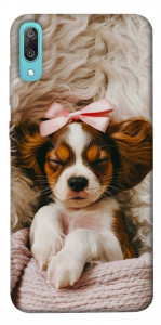 Чехол Sleepy spaniel для Huawei Y6 Pro (2019)